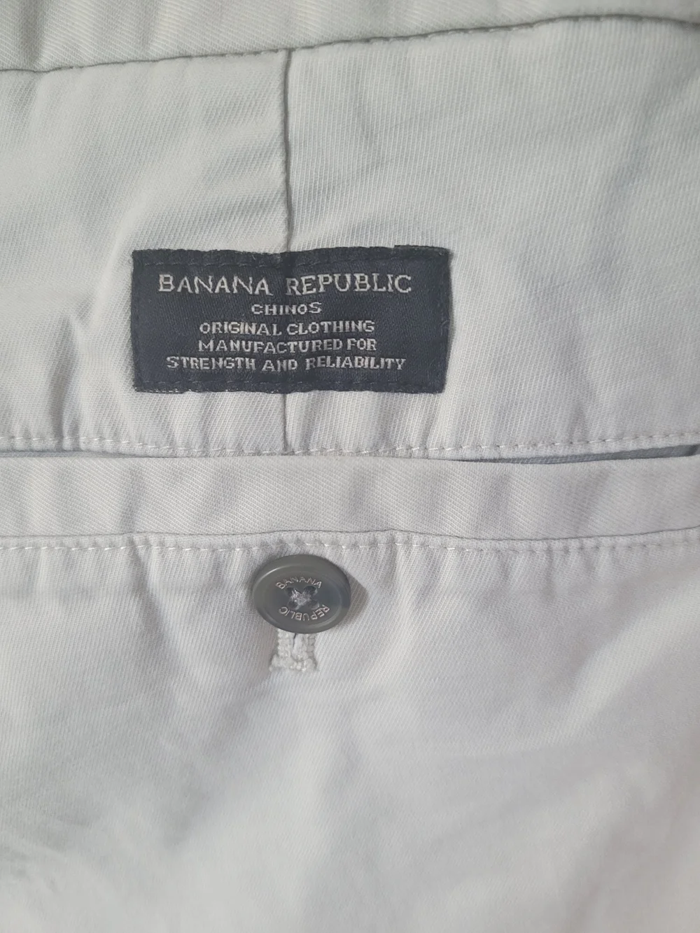Banana Republic Men's Slim Chino Pants - Light Gray